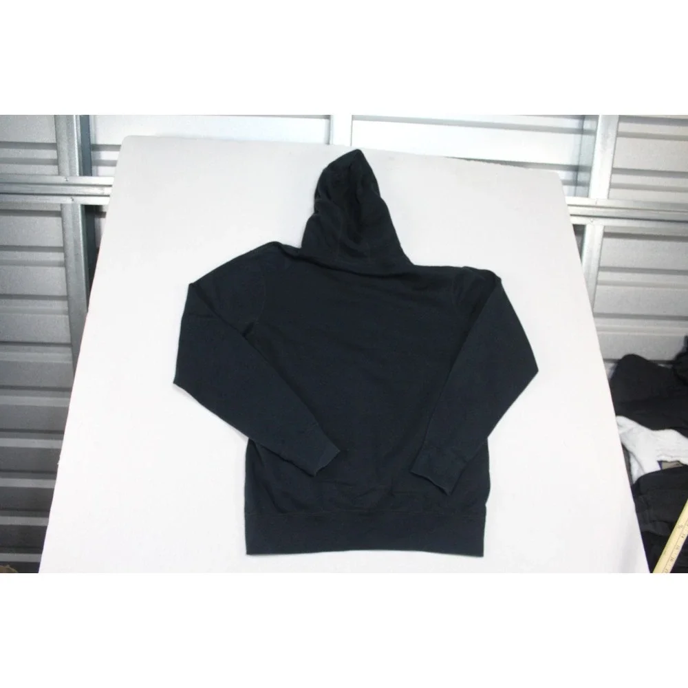 Air Jordan Men Black Sweater Hoodie Spell Out Casual Long Sleeve Size Large